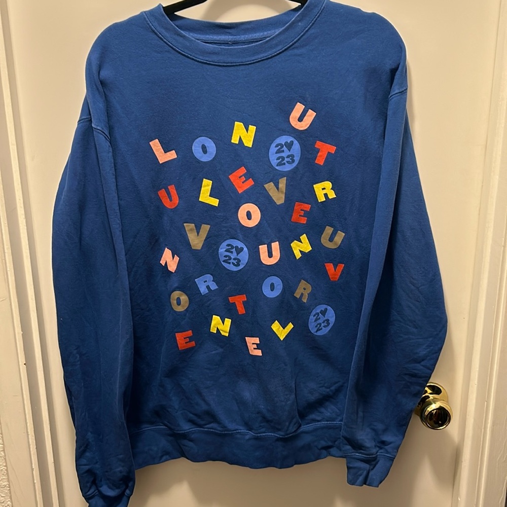 Harry Styles Blue Crewneck Sweatshirt - Love On Tour 2023